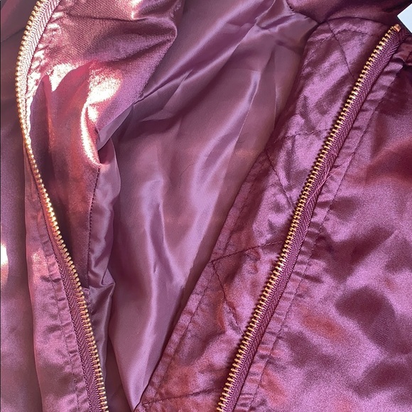 Satin cropped bomber jacket - Picture 7 of 7